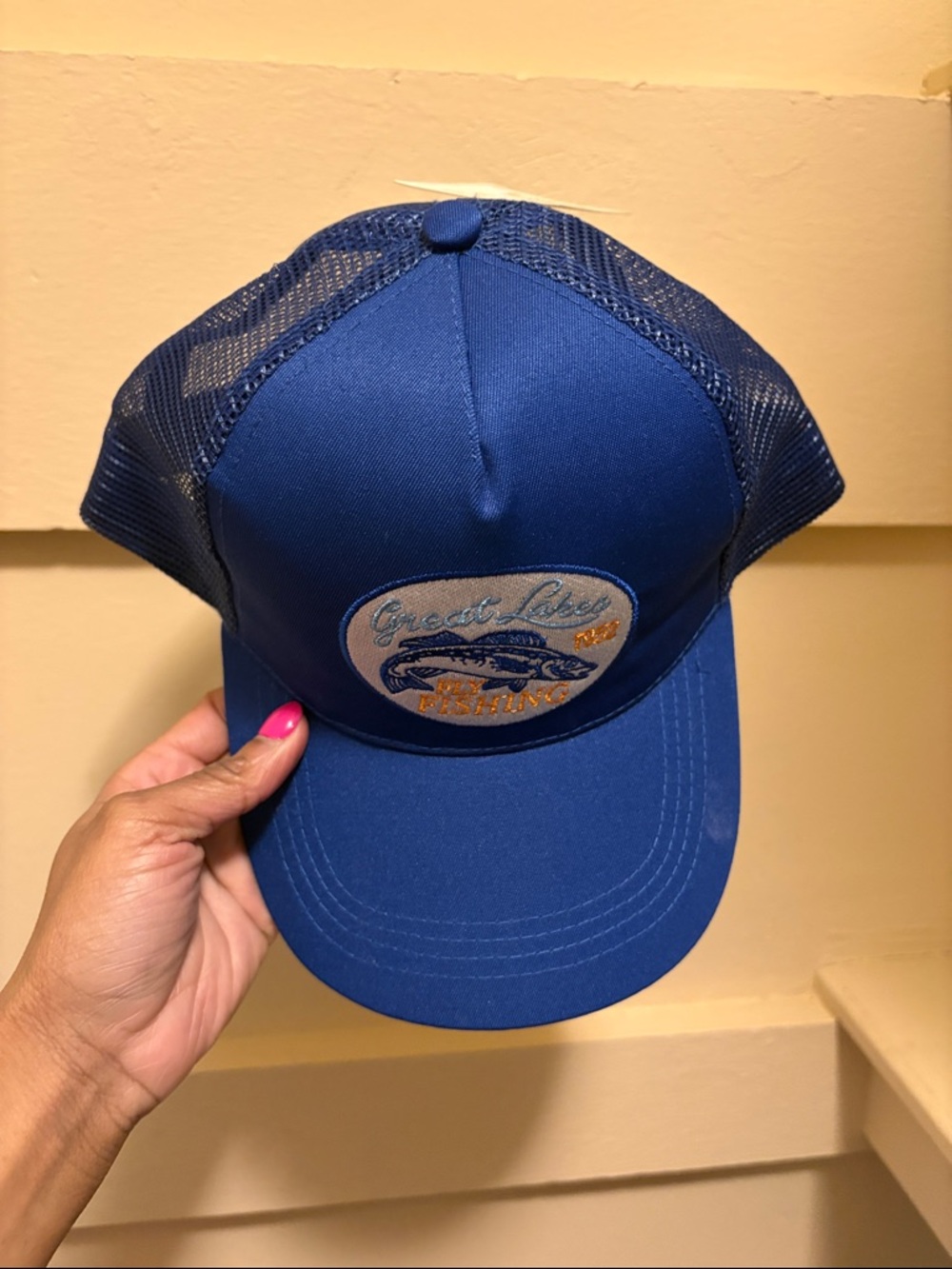 Great Lakes Fishing Blue Mesh Trucker Hat